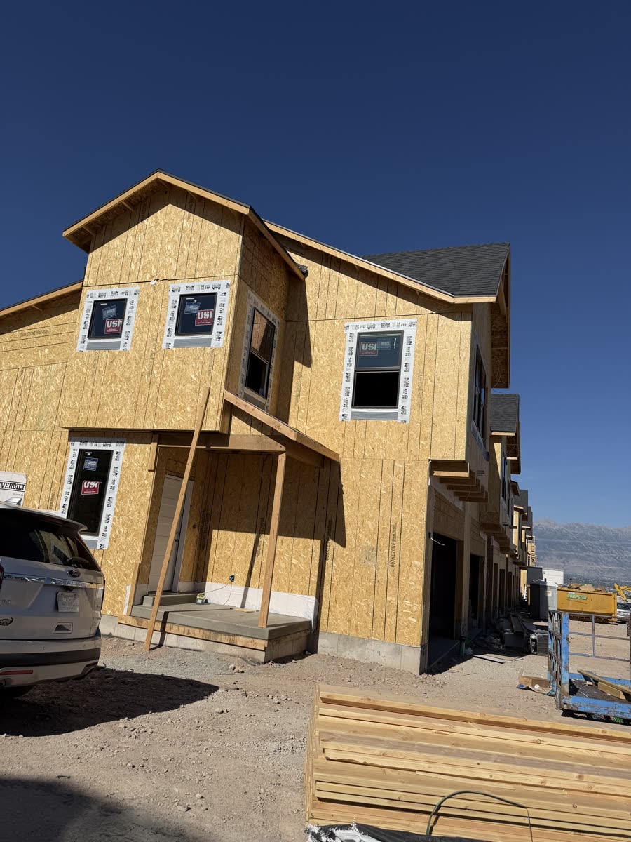 Two-story custom home framed by Mountain Framing in Utah
